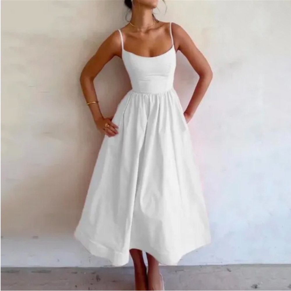 HOUSE OF CB XS D-DD‎  'Lolita' Ivory Corset Sundress white NWOT size XS